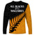 Australia Wallabies and Aotearoa Rugby Long Sleeve Shirt Kangaroo Black Fern Maori Gold Vibe - Wonder Print Shop