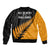 Australia Wallabies and Aotearoa Rugby Sleeve Zip Bomber Jacket Kangaroo Black Fern Maori Gold Vibe - Wonder Print Shop