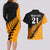 Custom Australia Wallabies and Aotearoa Rugby Couples Matching Long Sleeve Bodycon Dress and Hawaiian Shirt Kangaroo Black Fern Maori Gold Vibe LT9 - Wonder Print Shop