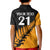 Custom Australia Wallabies and Aotearoa Rugby Kid Polo Shirt Kangaroo Black Fern Maori Gold Vibe - Wonder Print Shop