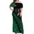 Australia Wallabies and Aotearoa Rugby Off Shoulder Maxi Dress Kangaroo Black Fern Maori Green Vibe - Wonder Print Shop