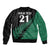 Custom Australia Wallabies and Aotearoa Rugby Bomber Jacket Kangaroo Black Fern Maori Green Vibe LT9 - Wonder Print Shop