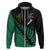 Custom Australia Wallabies and Aotearoa Rugby Hoodie Kangaroo Black Fern Maori Green Vibe - Wonder Print Shop