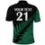 Custom Australia Wallabies and Aotearoa Rugby Polo Shirt Kangaroo Black Fern Maori Green Vibe - Wonder Print Shop