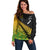 Australia Wallabies and Aotearoa Rugby Off Shoulder Sweater Kangaroo Black Fern Maori Gradient Vibe - Wonder Print Shop