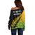 Australia Wallabies and Aotearoa Rugby Off Shoulder Sweater Kangaroo Black Fern Maori Gradient Vibe - Wonder Print Shop