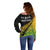 Australia Wallabies and Aotearoa Rugby Off Shoulder Sweater Kangaroo Black Fern Maori Gradient Vibe - Wonder Print Shop