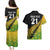 Custom Australia Wallabies and Aotearoa Rugby Couples Matching Puletasi Dress and Hawaiian Shirt Kangaroo Black Fern Maori Gradient Vibe LT9 - Wonder Print Shop