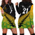 Custom Australia Wallabies and Aotearoa Rugby Hoodie Dress Kangaroo Black Fern Maori Gradient Vibe - Wonder Print Shop