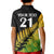 Custom Australia Wallabies and Aotearoa Rugby Kid Polo Shirt Kangaroo Black Fern Maori Gradient Vibe - Wonder Print Shop