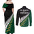 South Africa and Aotearoa Rugby Couples Matching Off Shoulder Maxi Dress and Long Sleeve Button Shirts Springboks Black Fern Maori Vibe LT9 - Wonder Print Shop