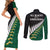 South Africa and Aotearoa Rugby Couples Matching Short Sleeve Bodycon Dress and Long Sleeve Button Shirts Springboks Black Fern Maori Vibe LT9 - Wonder Print Shop