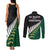 South Africa and Aotearoa Rugby Couples Matching Tank Maxi Dress and Long Sleeve Button Shirts Springboks Black Fern Maori Vibe LT9 - Wonder Print Shop