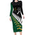 South Africa and Aotearoa Rugby Long Sleeve Bodycon Dress Springboks Black Fern Maori Vibe - Wonder Print Shop