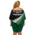 South Africa and Aotearoa Rugby Off Shoulder Short Dress Springboks Black Fern Maori Vibe - Wonder Print Shop