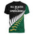 South Africa and Aotearoa Rugby Women V Neck T Shirt Springboks Black Fern Maori Vibe - Wonder Print Shop