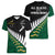 South Africa and Aotearoa Rugby Women V Neck T Shirt Springboks Black Fern Maori Vibe - Wonder Print Shop