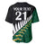 Custom South Africa and Aotearoa Rugby Baseball Jersey Springboks Black Fern Maori Vibe LT9 - Wonder Print Shop