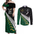 Custom South Africa and Aotearoa Rugby Couples Matching Off Shoulder Maxi Dress and Long Sleeve Button Shirts Springboks Black Fern Maori Vibe LT9 - Wonder Print Shop