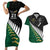 Custom South Africa and Aotearoa Rugby Couples Matching Short Sleeve Bodycon Dress and Hawaiian Shirt Springboks Black Fern Maori Vibe LT9 - Wonder Print Shop