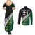 Custom South Africa and Aotearoa Rugby Couples Matching Summer Maxi Dress and Long Sleeve Button Shirts Springboks Black Fern Maori Vibe LT9 - Wonder Print Shop