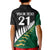 Custom South Africa and Aotearoa Rugby Kid Polo Shirt Springboks Black Fern Maori Vibe - Wonder Print Shop