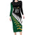 Custom South Africa and Aotearoa Rugby Long Sleeve Bodycon Dress Springboks Black Fern Maori Vibe - Wonder Print Shop