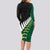 Custom South Africa and Aotearoa Rugby Long Sleeve Bodycon Dress Springboks Black Fern Maori Vibe - Wonder Print Shop