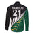 Custom South Africa and Aotearoa Rugby Long Sleeve Button Shirt Springboks Black Fern Maori Vibe - Wonder Print Shop