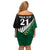 Custom South Africa and Aotearoa Rugby Off Shoulder Short Dress Springboks Black Fern Maori Vibe - Wonder Print Shop