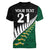 Custom South Africa and Aotearoa Rugby Women V Neck T Shirt Springboks Black Fern Maori Vibe - Wonder Print Shop