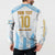 Argentina Champions Football Custom Button Sweatshirt Campeon de America LT9 - Wonder Print Shop