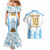 Argentina Champions Football Custom Couples Matching Mermaid Dress and Hawaiian Shirt Campeon de America LT9 - Wonder Print Shop