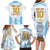 Argentina Champions Football Custom Family Matching Long Sleeve Bodycon Dress and Hawaiian Shirt Campeon de America LT9 - Wonder Print Shop