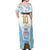 Argentina Champions Football Custom Off Shoulder Maxi Dress Campeon de America - Wonder Print Shop