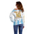 Argentina Champions Football Custom Off Shoulder Sweater Campeon de America - Wonder Print Shop