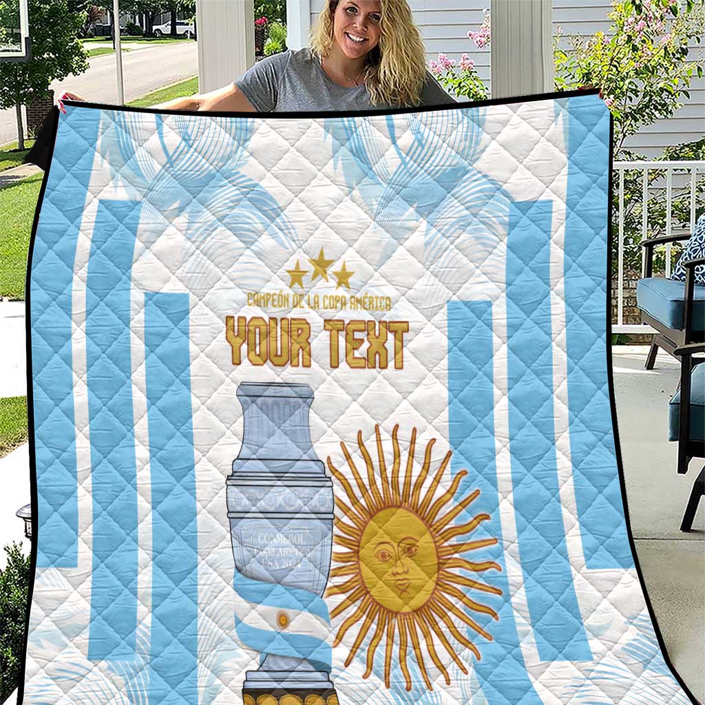 Argentina Champions Football Custom Quilt Campeon de America