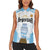 Argentina Champions Football Custom Women Sleeveless Polo Shirt Campeon de America - Wonder Print Shop