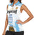 Argentina Champions Football Custom Women Sleeveless Polo Shirt Campeon de America - Wonder Print Shop