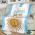 Vamos Argentina Champions Football Custom Blanket White and Sky Blue