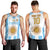 Vamos Argentina Champions Football Custom Men Tank Top White and Sky Blue - Wonder Print Shop