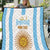 Vamos Argentina Champions Football Custom Quilt White and Sky Blue