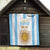 Vamos Argentina Champions Football Custom Quilt White and Sky Blue