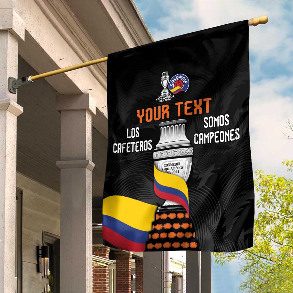 Colombia Champion Football Custom Garden Flag Los Cafeteros Black Style - Wonder Print Shop