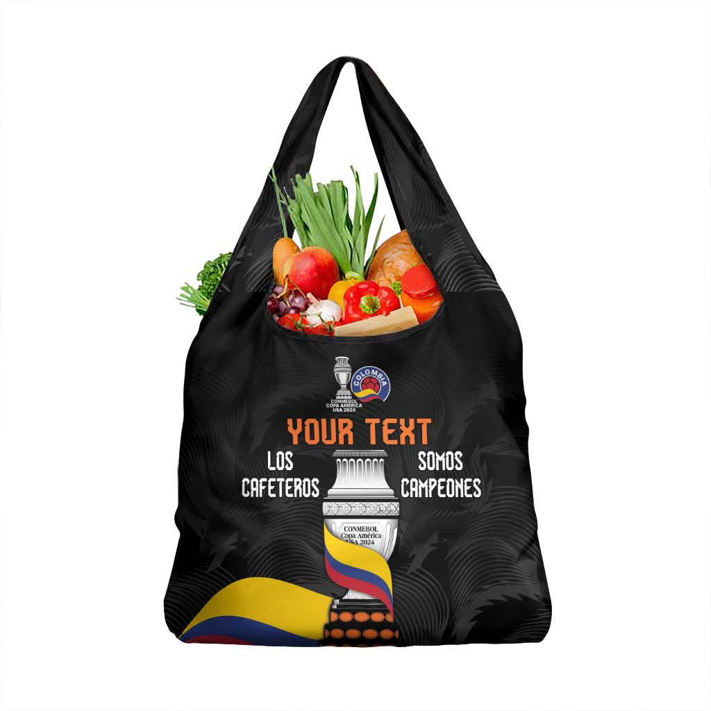 Colombia Champion Football Custom Grocery Bag Los Cafeteros Black Style