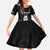 Colombia Champion Football Custom Kid Short Sleeve Dress Los Cafeteros Black Style - Wonder Print Shop