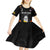 Colombia Champion Football Custom Kid Short Sleeve Dress Los Cafeteros Black Style - Wonder Print Shop