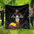 Colombia Champion Football Custom Quilt Los Cafeteros Black Style