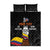 Colombia Champion Football Custom Quilt Bed Set Los Cafeteros Black Style - Wonder Print Shop