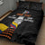 Colombia Champion Football Custom Quilt Bed Set Los Cafeteros Black Style - Wonder Print Shop